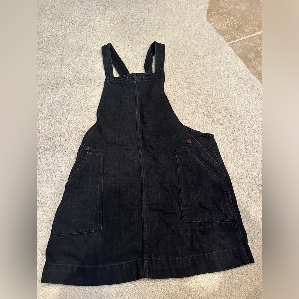 Black overall dress